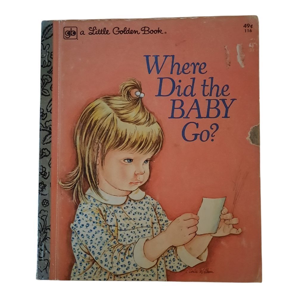 Little Golden Book 'Where Did the Baby Go?' - Pink Cover